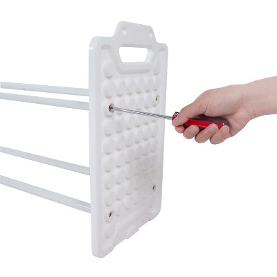 White Multi-Bin Toy Organizer with Removable Storage Bins