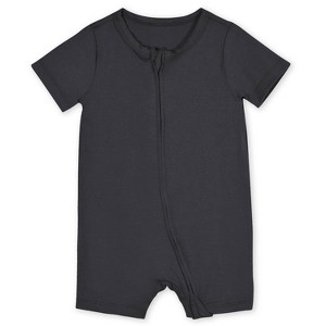 Gerber Buttery-Soft Snug Fit Short Sleeve Romper - 1 of 4
