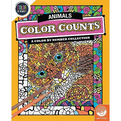 MindWare Color By Number Color Counts: Animals - Coloring Books