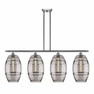Vaz - 4 Light Stem Hung Island In Industrial Style-19 Inches Tall and 48.25 Inches Wide - 1 of 1