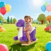 SEVOBAL Toy Vehicles Kids Ride On Rocking Horse with Dragon Sounds and Secure Design, Purple, 25.6"*15"*28.3" - 2 of 4