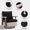 YARDSIGHT  Outdoor Swivel Patio Chairs with 360° Rotation, All-Weather PE Wicker Armchairs with Cushions for Garden, Deck, Porch, and Backyard - 4 of 4