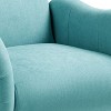CAVINAS Modern Upholstered Accent Chair With Tufted Back and Gold Metal Legs, Stylish Fabric Armchair for Living Room, Bedroom or Office - 3 of 4