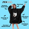 Inhand Wearable Blanket Hoodie for Adult Flannel Oversized Hoodie Sweatshirt Blanket with Pockets Birthday Gifts for Women - 3 of 4