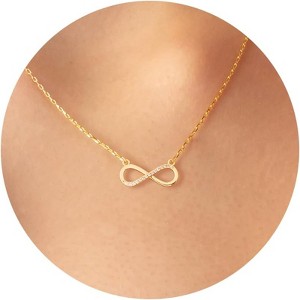 14K Gold Plated Charm Necklace for Women, Assorted Beach & Nature Themed Pendants - 1 of 4