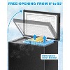ZAFRO 7.0 Cu.Ft Chest Freezer with Removable Basket and Bottom Defrost Water Drain Freestanding Top Open Door, Deep Freezer,  Black - 3 of 4