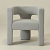 KINWELL 28" Wide Boucle Upholstered Square Armchair - 2 of 4