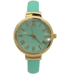 OLIVIA PRATT CLASSY STYLE TEAL BANGLE WATCH - 1 of 4