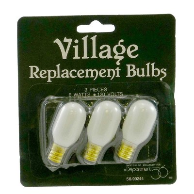 Department 56 Village Replacement Light Bulb Set of 6 