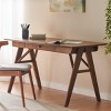 57" Modern Writing Desk with Drawer, Minimalist Wood Office Table for Home Workspace or Bedroom -3irtyhousy - 2 of 4