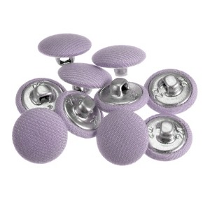Unique Bargains Round Metal Sewing Cloth Covered Button 10 Pcs - 1 of 4