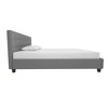 King Rosalie Upholstered Bed Gray Linen - Room & Joy : Target