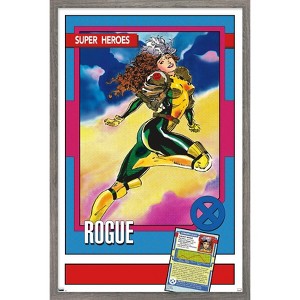 Trends International Marvel Trading Cards - Rogue Framed Wall Poster Prints - 1 of 4