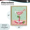 Stupell Industries Festive Peppermint Martini Floating Frame Canvas Art - 4 of 4
