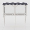 GDFStudio Belinda Modern 44.5" Wood Outdoor Cat Enclosure with Bug Proof Net - 4 of 4