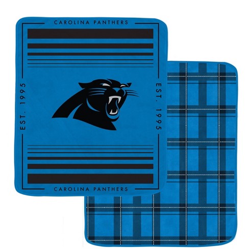 Nfl Carolina Panthers Basic Block Double-sided Flannel Fleece Blanket :  Target