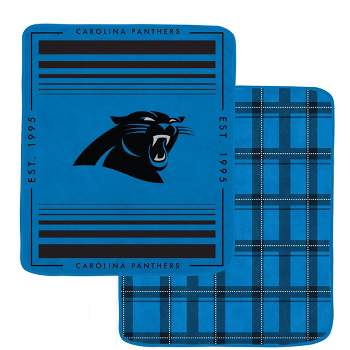 NFL Carolina Panthers Basic Block Double-Sided Flannel Fleece Blanket