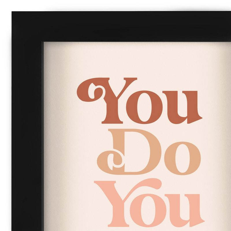 Americanflat Minimalist Motivational You Do You Boo' By Motivated Type Shadowbox Framed Wall Art Home Decor, 4 of 9