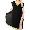 HAPPY BAY Women's Summer Vacation Beachwear Swim Suit Loose Cute Swimsuit Beach Cover ups Tops X-Large-XX-Large Black Solid - 2 of 4