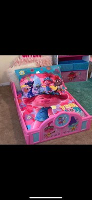 Trolls World Tour Plastic Sleep and Play Toddler Bed - Delta Children