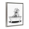 Stupell Industries Elephant In Tub Funny Floating Frame Canvas Art - 2 of 4