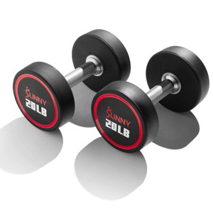 Round Urethane Dumbbells | Singles & Sets 5–50 LBS - 1 of 4
