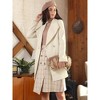 INSPIRE CHIC Women's Shawl Collar Lapel Winter Belted Coat with Pockets - 2 of 4