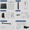 Matte Black Wall-Mounted Tub Faucet & Shower Set, 10" Rain Head & Handheld, with Waterfall System, High Pressure, Trim and Diverter Included - 3 of 4