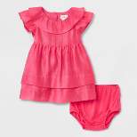 Baby Girls' Flutter Sleeve Dress - Cat & Jack™ Pink