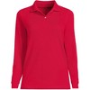 School Uniform Young Women's Long Sleeve Mesh Polo Shirt - 3 of 3