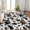 Fulvari Animal Milk Cow Print Washable Decorative Rug Adult Women Brown Highland Cow Print Rug for Boys Girls - 3 of 4