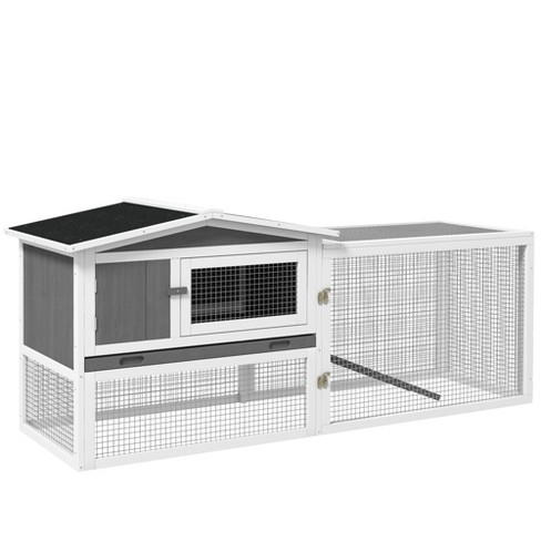 Rabbit hutch with detachable 2024 run