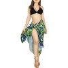 HAPPY BAY Women's Summer Bikini Wraps Beach Wrap Sarong Coverup Skirt Bathing suit Swimwear Swimsuit for Women One Size Blue, Tree - image 2 of 4