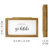 AuldHome Design 8.5x5" Farmhouse Decor Fall Theme Wood Signs 2pc Set; Mini Welcome Seasonal Plaques Pumpkin - 3 of 4