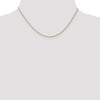 Black Bow Jewelry 1mm 14k Yellow Gold Solid Wheat Chain Necklace - 2 of 4