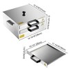 WeChef 2 Layer Cheung Fun Steamers Rice Noodle Roll Steamer Machine Stainless Steel Extra Tray Dimsum - 4 of 4