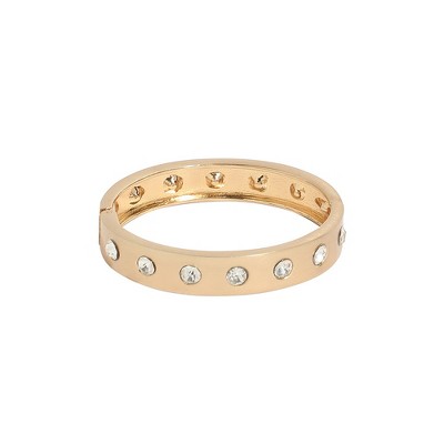 SOHI Women's California Gold Crystal Band Bracelet
