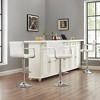 VECELO Set of 2/4 Bar Stools Adjustable Swivel Counter Stools with Back and Arms,  Modern PU Leather for Home Kitchen Stools - 4 of 4