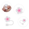 Unique Bargains Begonia Flower Straw Cover Cap 4 Pcs - 3 of 4