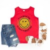 The Juniper Shop SmileyWorld It's A Good Day To Have A Good Day Circle Youth Tank Top - L - Red - 2 of 4