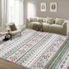 Bohemian Style Rug, Modern Geometric, Decorative, Soft, Thin, Stain-Resistant, Non-Slip - 2 of 4