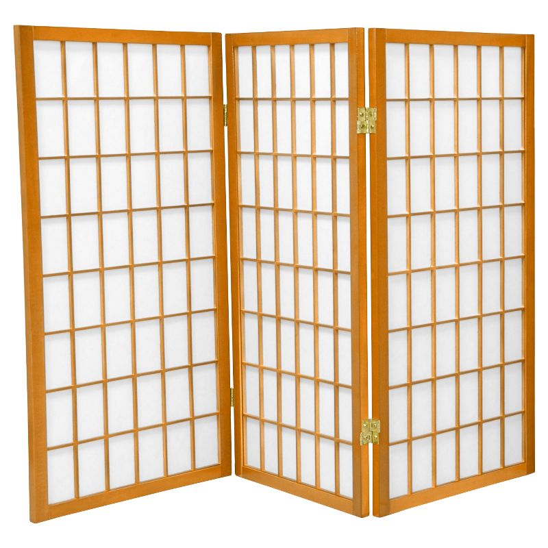 3 ft. Tall Window Pane Shoji Screen (3 Panels) - Oriental Furniture, 1 of 3