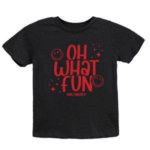 SmileyWorld Oh What Fun - Youth Short Sleeve Graphic T-Shirt and Toddler Short Sleeve Graphic T-Shirt - 1 of 3