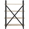 Raylan Retro Midcentury 4-Tier Etagere - Oak/Black - Safavieh - image 4 of 4