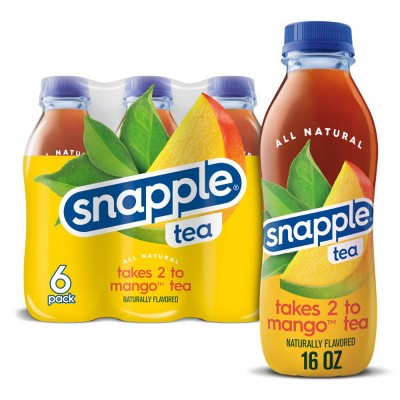 Snapple Takes 2 to Mango Tea - 6pk/16 fl oz Bottles