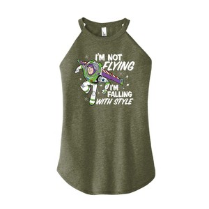 Women's - Disney - I'm Not Flying Graphic High Neck Tank - 1 of 2