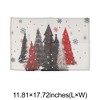 Unique Bargains Christmas Place Mats Flax Red White Black 11.8"x17.7" 2 Pcs - 3 of 4
