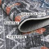 Runner Rug Vintage Distressed Geometric Hallway Carpet Machine Washable Non-Slip Indoor Long Rug Non-Shedding Accent Carpet - 4 of 4