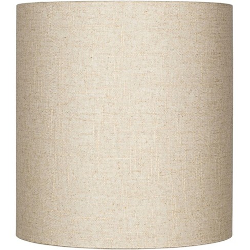 Bwood Oatmeal Tall Linen Medium, Drum Lamp Shade Replacement