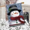 Briarwood Lane Winter House Flag 40x28 For Outdoor Smiling Snowman For Winter House Flag - 4 of 4